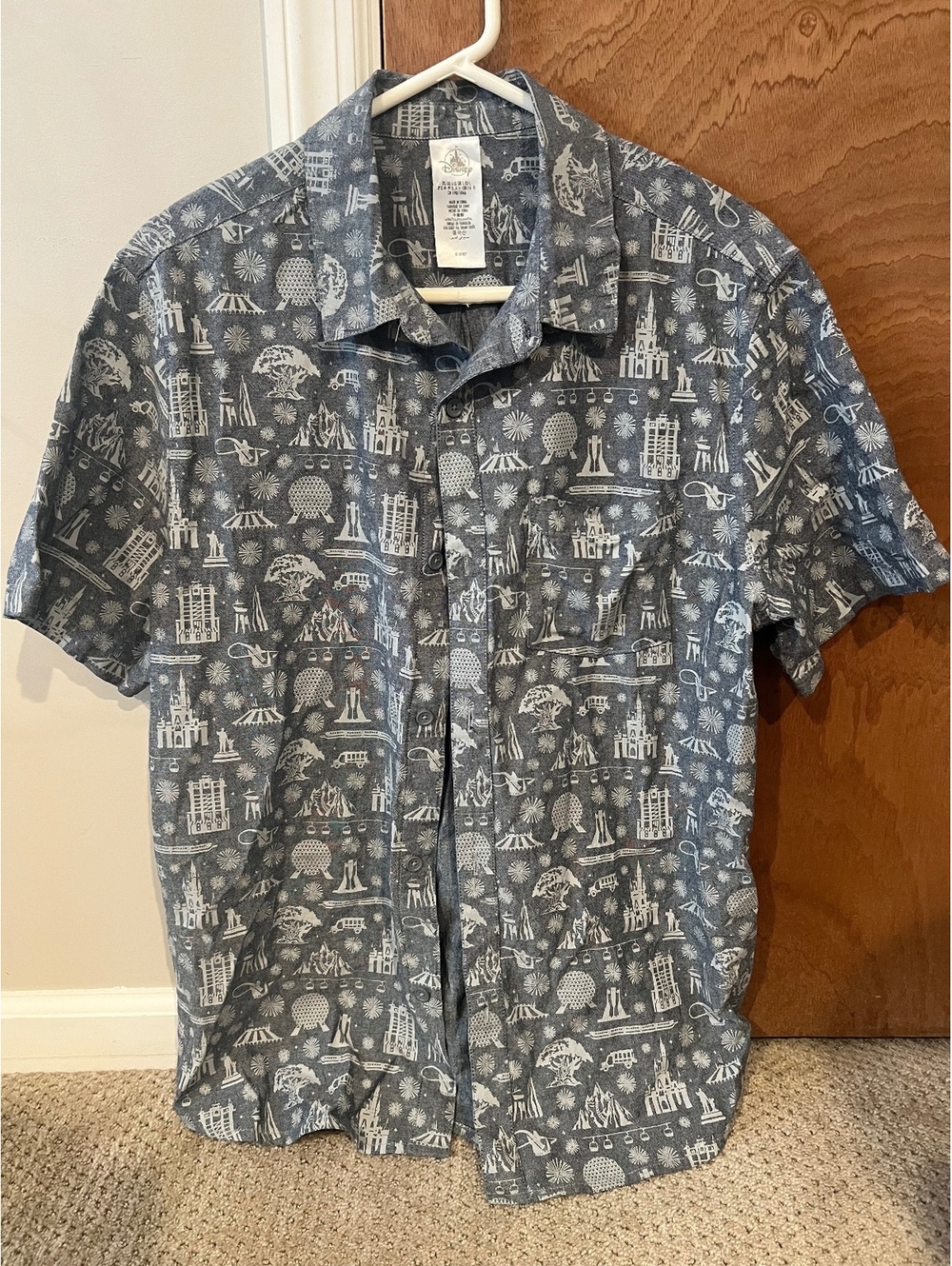 Disney World Parks Button Down Shirt